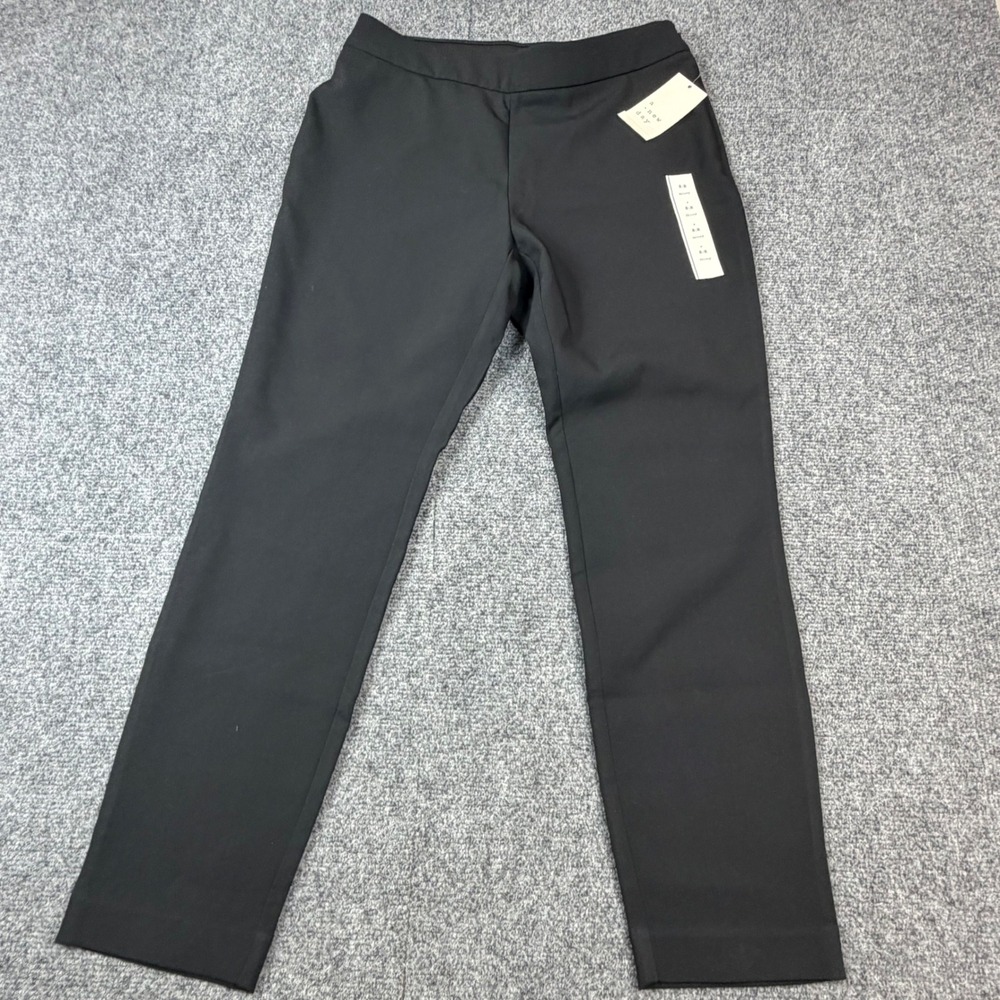 A New Day Womens High Rise Skinny Stretch Pants Black Size 8 Regular NWT